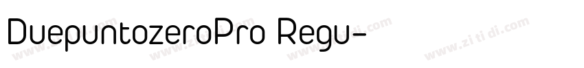 DuepuntozeroPro Regu字体转换